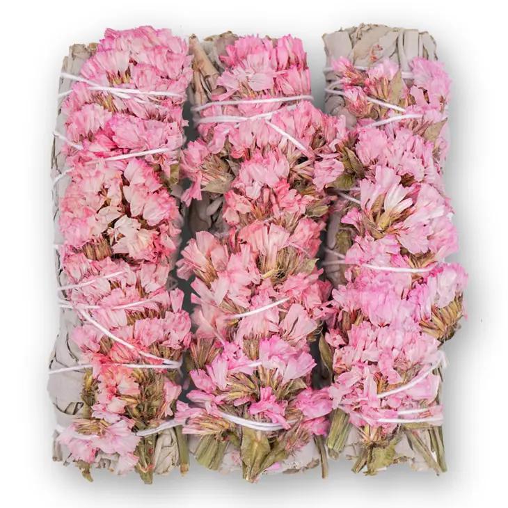 Pink Sinuata Flower with White Sage Bundles – MadameZuzu's