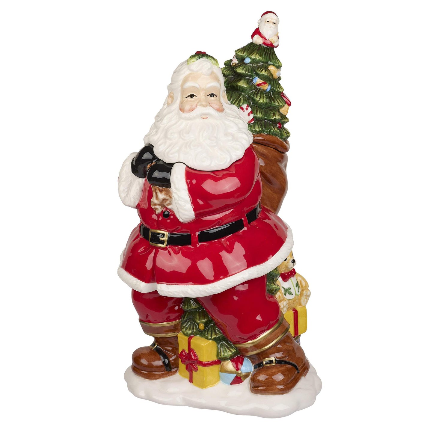 Christmas Tree Santa Cookie Jar