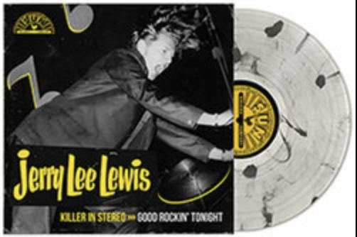 Jerry Lee Lewis / Killer In Stereo: Good Rockin' Tonight 1XLP Milky Clear w/ Black Ice Splatter