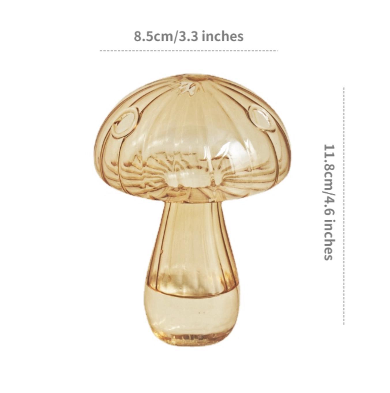 Mini Glass Mushroom Bud Vase