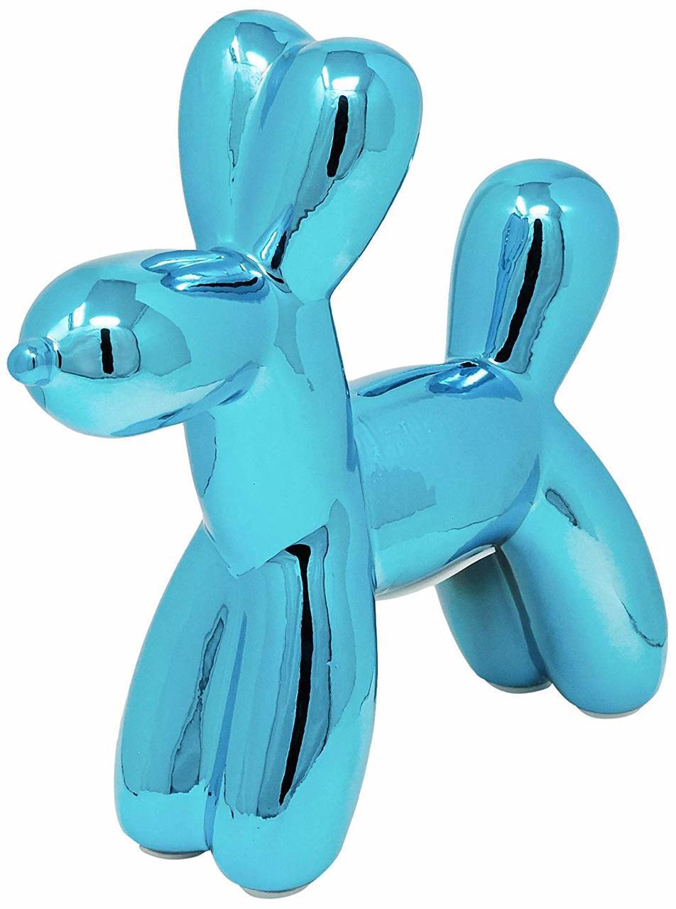 Royal Blue Mini Ceramic Dog Piggy Bank