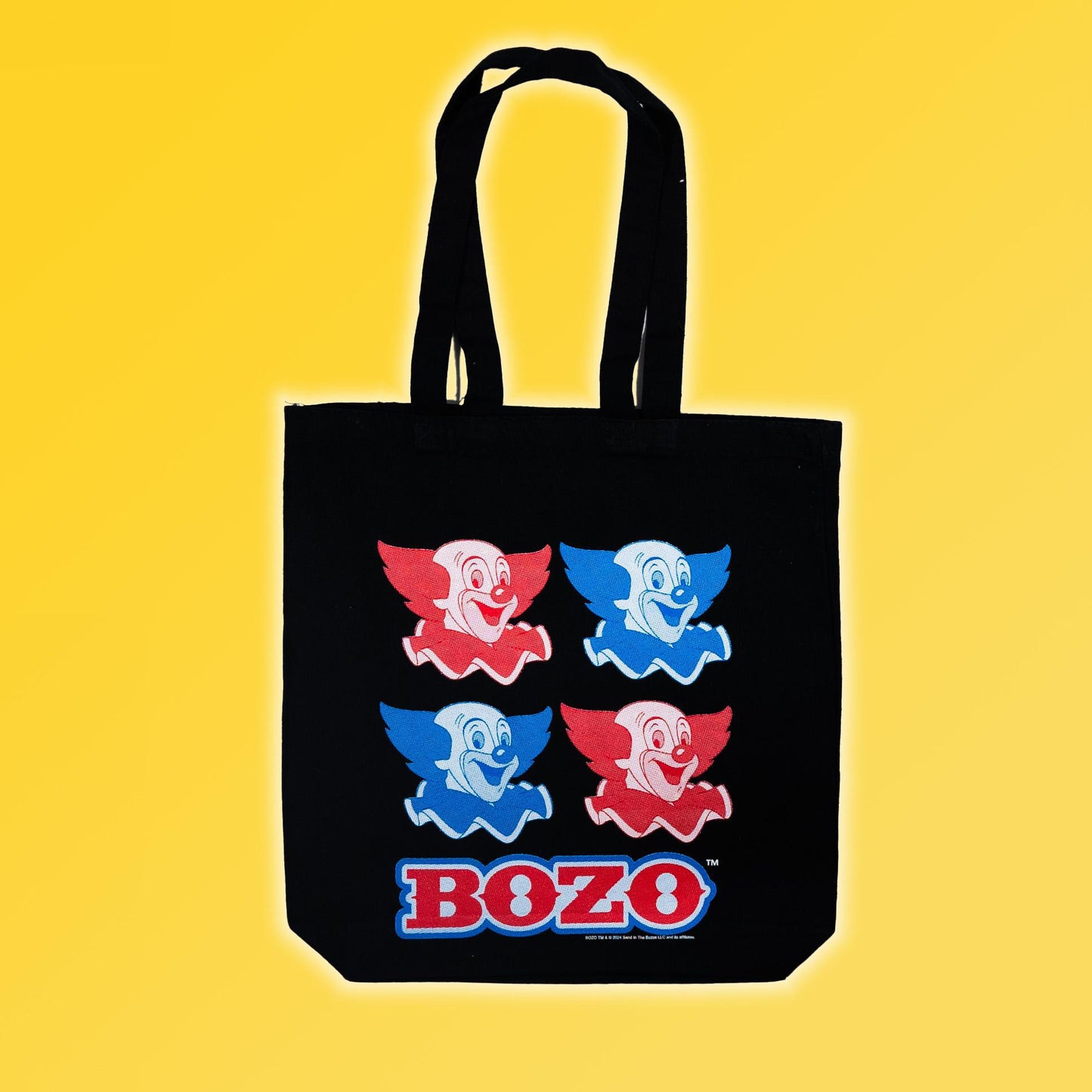 Bozo The Clown Retro Pop Art Tote Bag (Preorder)