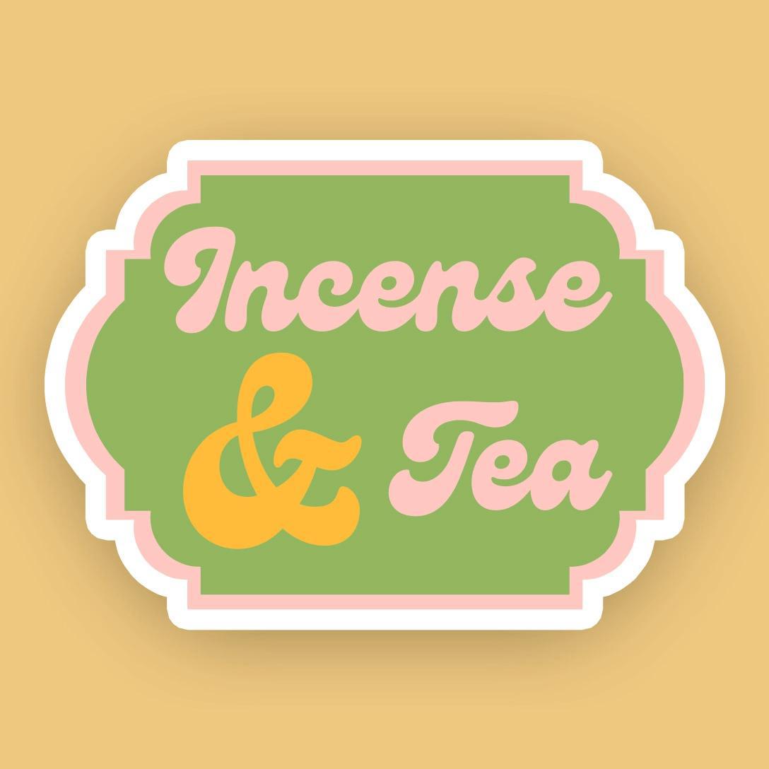 Incense and Tea Vinyl Sticker
