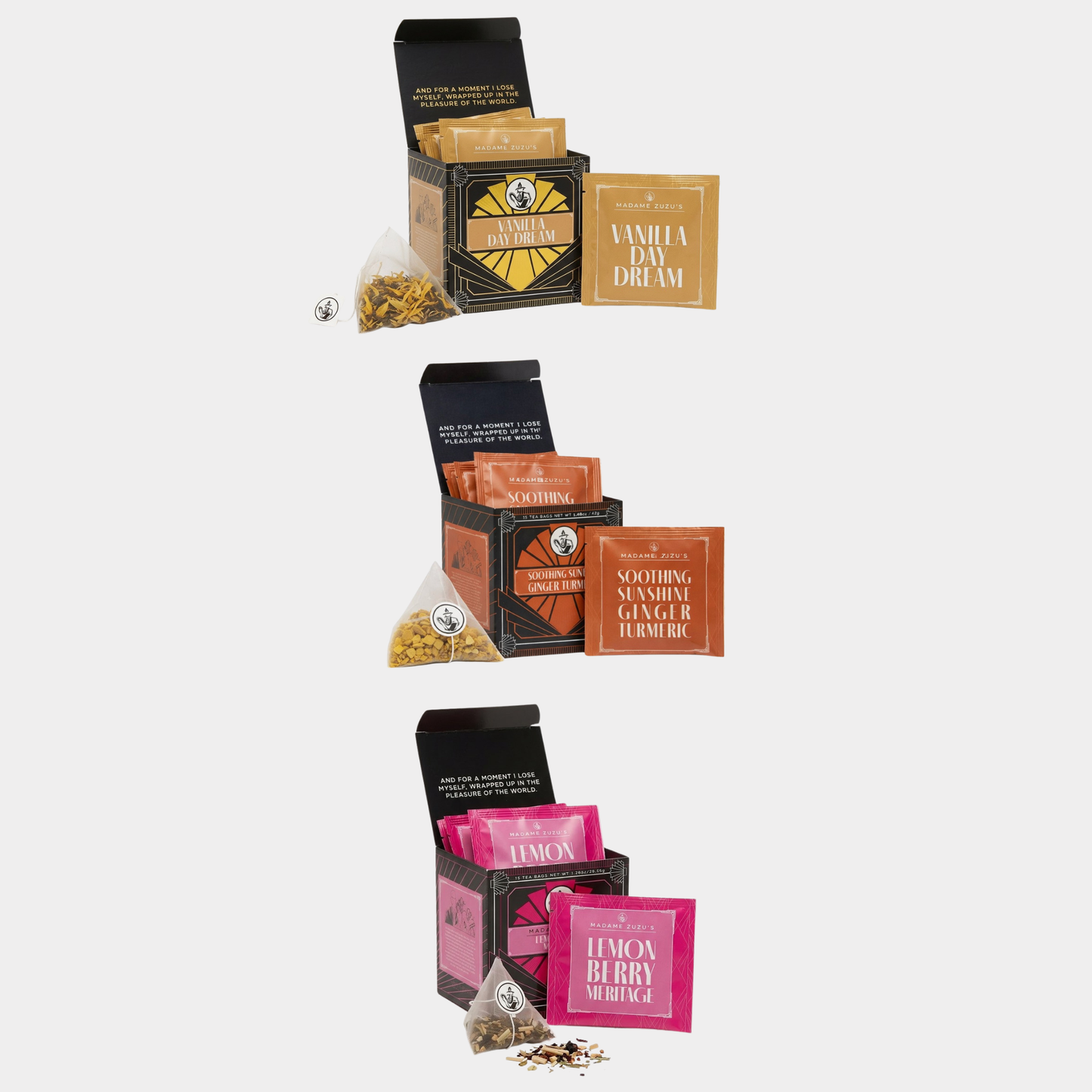 Herbal tea bundle - 3 Box Set (15 Sachets Each)