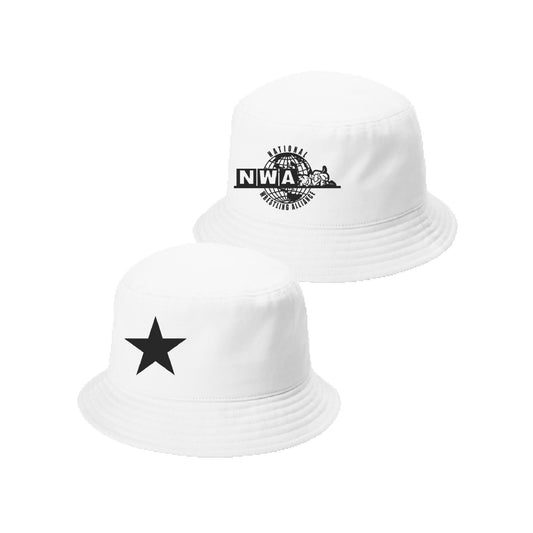 NWA X Carnyland logo Bucket Hat White (preorder)