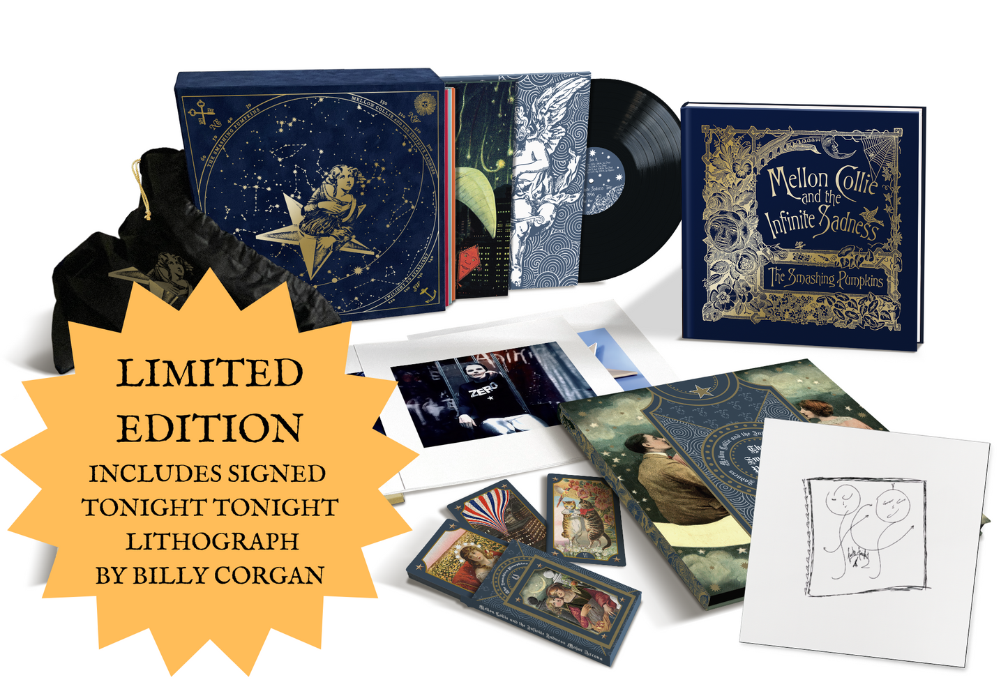 PRE-ORDER - Mellon Collie And The Infinite Sadness 30th Anniversary Edition Super Deluxe 6LP WITH AUTOGRAPHED LITHOGRAPH