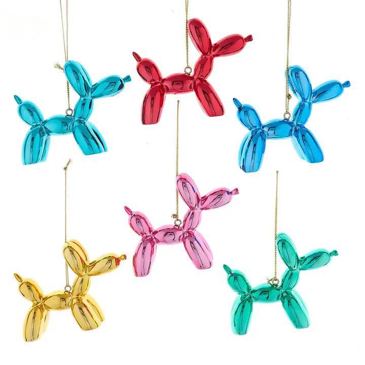 3"Resin Shiny Balloon Dog Ornaments