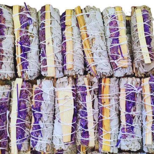 Lavender + Palo Santo Smudge Sticks | Relax + Vibe Sage Wand