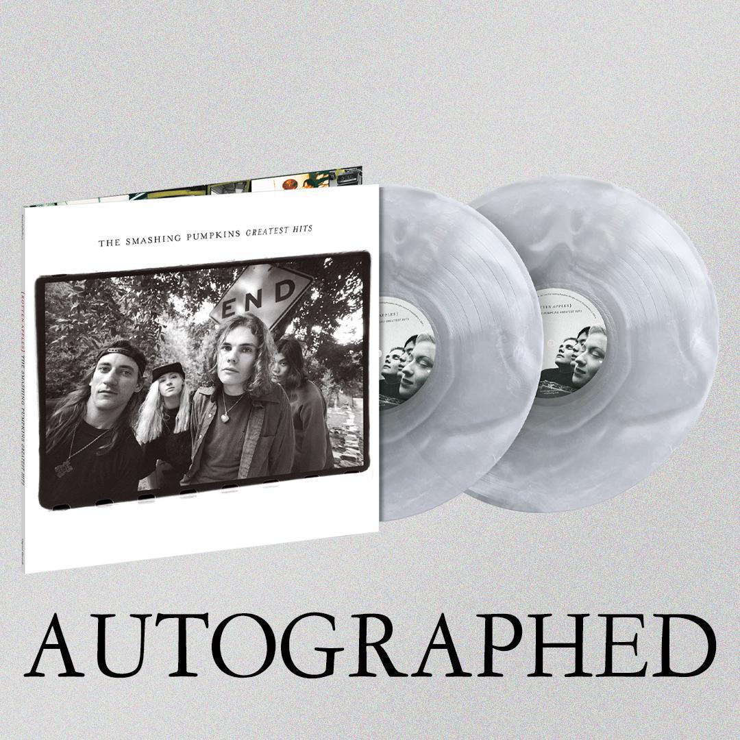 PREORDER- AUTOGRAPHED-The Smashing Pumpkins - Rotten Apples- 180 Gram Pearl Platinum Colored Vinyl