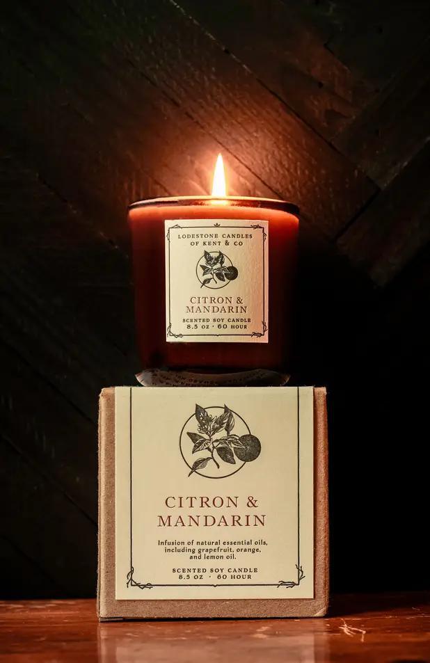Citron and Mandarin Luxury Soy Candle