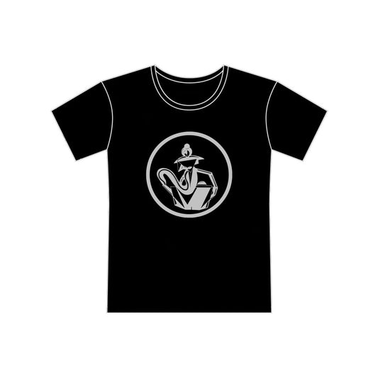 Black ZuZu's Silver Logo T-shirt