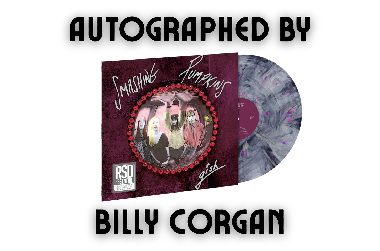 PREORDER - AUTOGRAPHED Gish 35th Anniversary Edition 180G Color LP