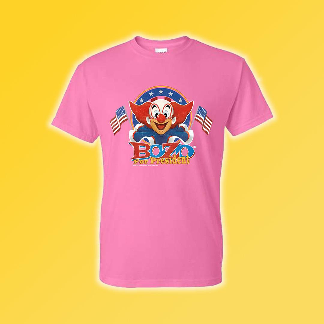 Bozo The Clown for President T-Shirt (Preorder)