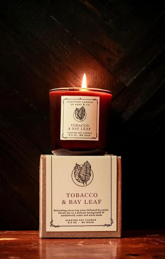 Tobacco and Bay Leaf Luxury Soy Candle